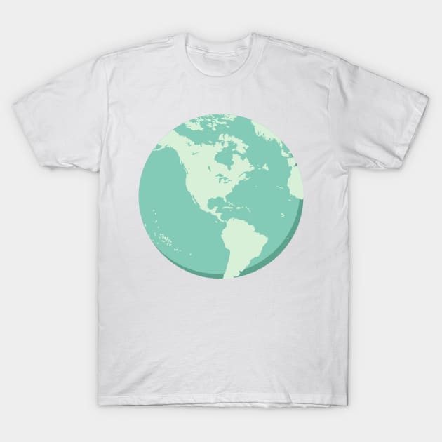 Cute Earth Day Globe T-Shirt by SWON Design